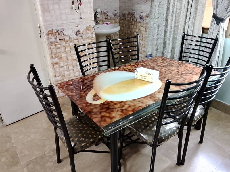 Dining table with chairs. 1