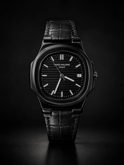 Patek Nautilus Leather Strap Master Lock Watch