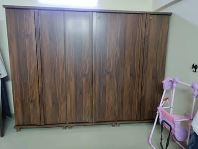6 door Cupboard Almari Padex Wood - Wardrobe