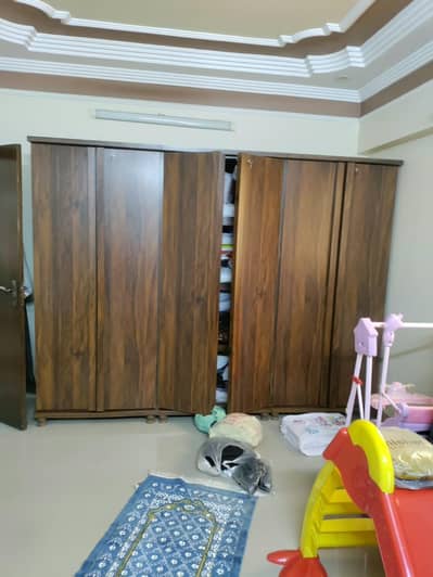 6 door Cupboard Almari Padex Wood - Wardrobe