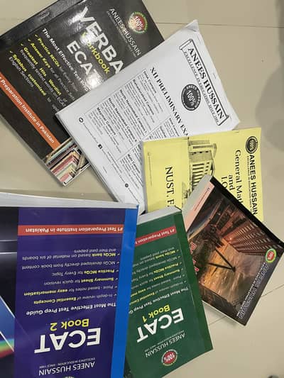 ANEES HUSSAIN ECAT PREP MATERIAL IN BEST CONDITION