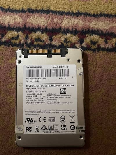 SSSTC (KIOXIA) 128GB SATA SSD – 100% Health (Perfect Condition)