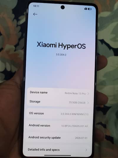 Redmi Note 13 Pro 8GB/256GB – Original Charger & Box