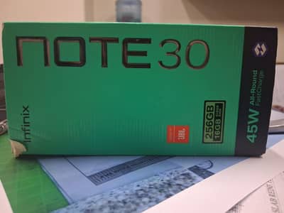 Infinix Note 30 || 8/256 || Official PTA