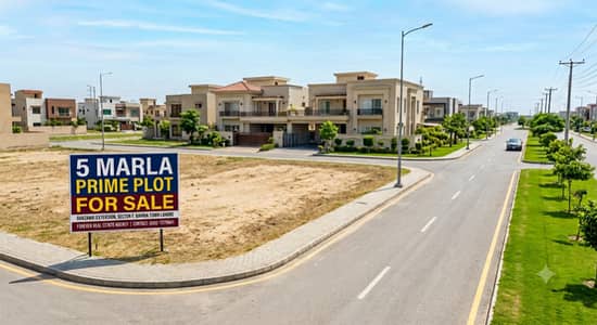 5 Marla Plot For Sale (74.5 Lac) | Ghazanvi Ext, Bahria Town Lahore