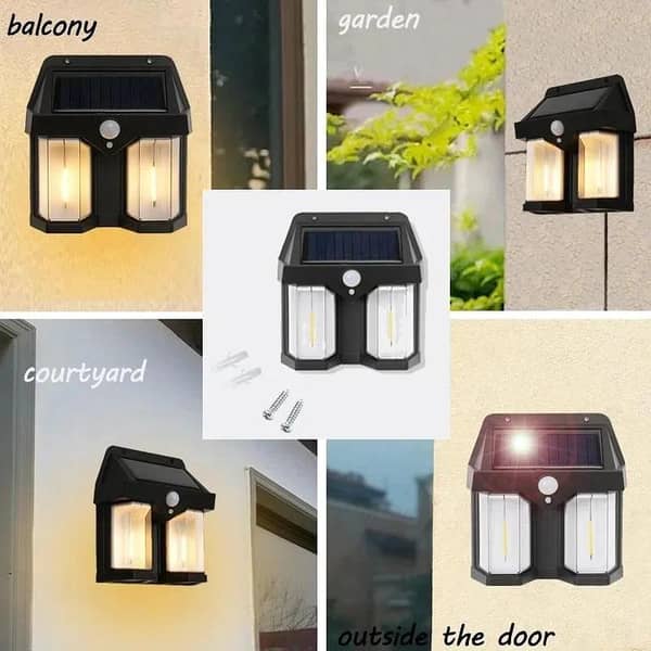 Solar Sensor LED Light – Outdoor Waterproof Motion Sensor Security Wall Lamp