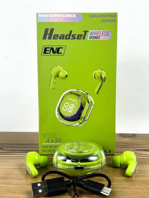 Air 39 Wireless Earbuds Bluetooth 5.3 with HD Stereo Sound and Touch Controls