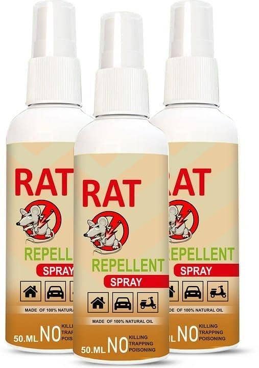 Rat Repellent Spray 60ml – Indoor & Outdoor Rodent Repellent for Home, Office & Garden