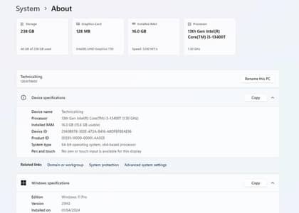 i5-13th 13400T Gen Pc Lenovo M70q Brand New