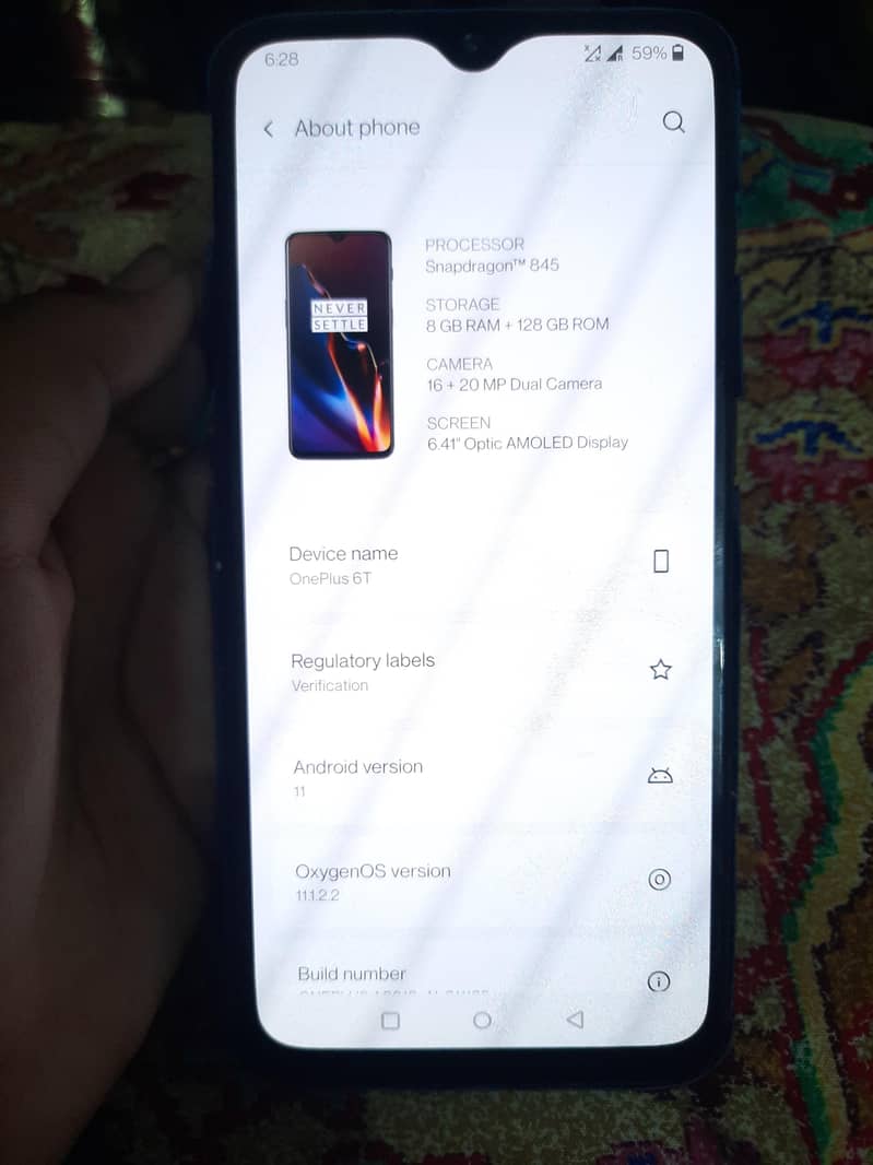 One Plus 6T 0