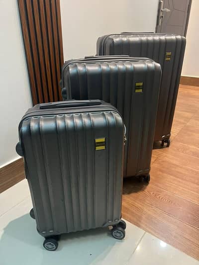 track branded luggage bags 3 pieces set ha