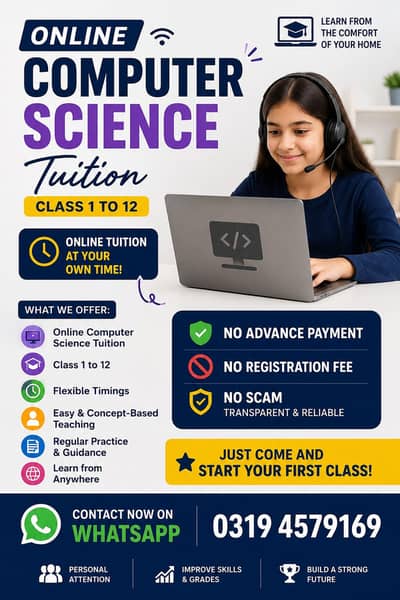 We are offering Online Computer science tution
