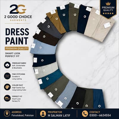 2 good choice garments. . . . . Dress pant