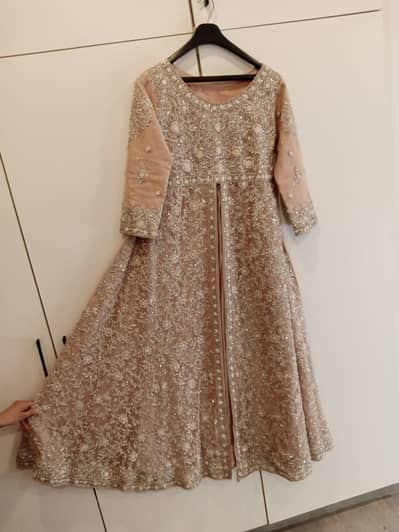 Beautiful Peach Color Bridal Dress