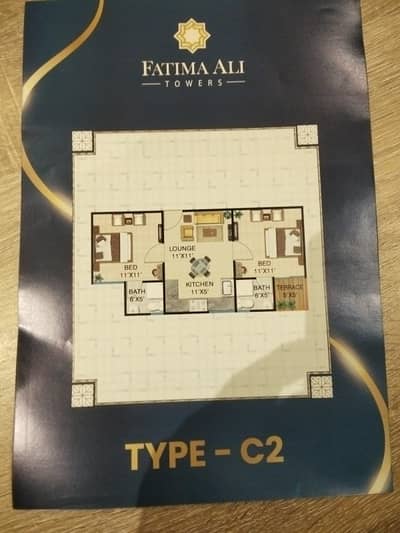 For Sale Brand New 2BED Lounge West Open Corner Apartment in Fatima Ali Tower Scheme 33