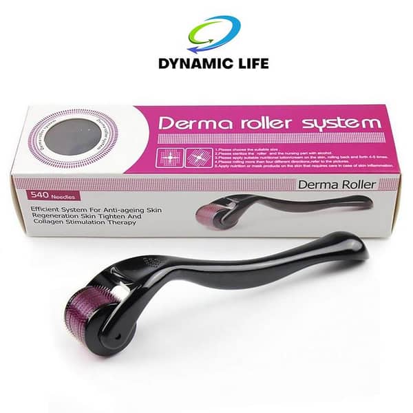 Professional Titanium Microneedle Derma Roller for Face, Beard, and Hair Growth – Skin Rejuvenation & Anti-Aging Treatment"