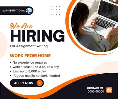 Work From Home Assignment Writing Job | Online Jobs