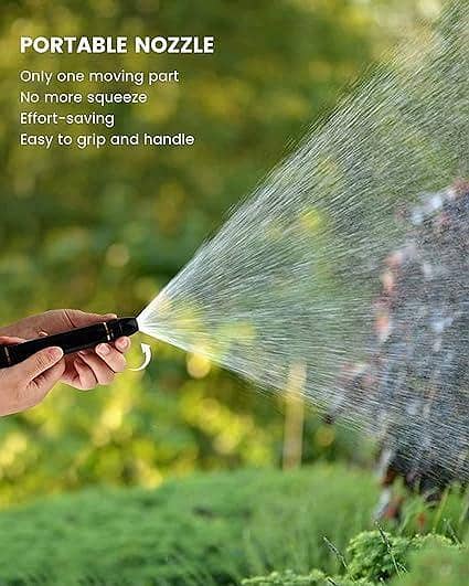 Adjustable Water Pressure Washer Nozzle – Brass Spray Gun with Garden Hose Attachment for Car Wash, Garden Watering & Multiple Spray Modes