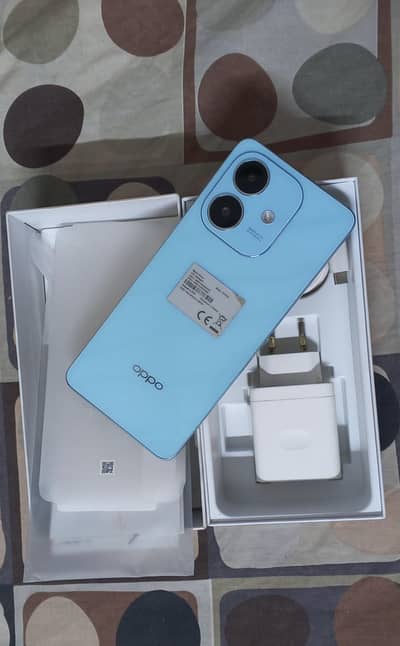 OPPO A3x 4/128 with complete box 4 months warenty