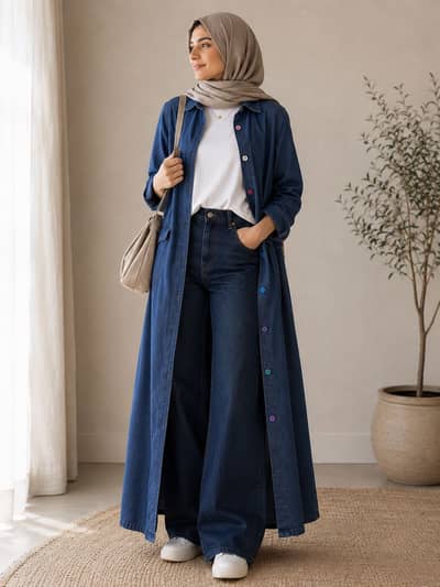Denim shrug
