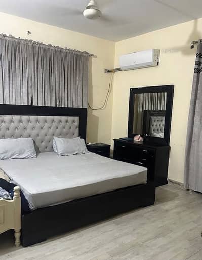 Pure wood king size bed set