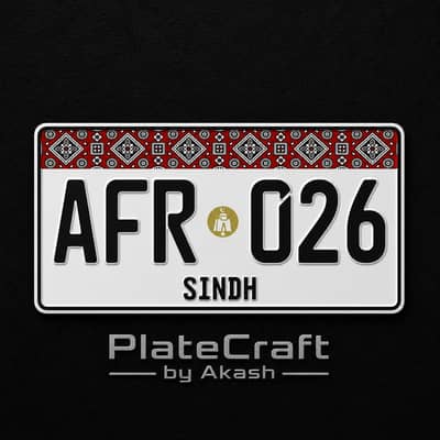 Car Number Plates | Punjab, Islamabad & Sindh | Acrylic & Embossed