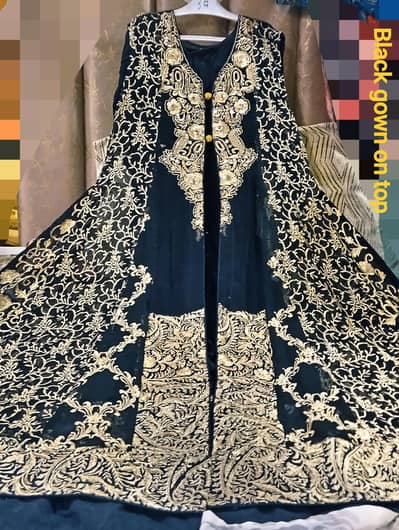 open black gown with shirt