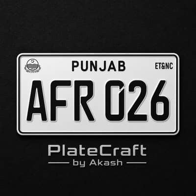 Car Number Plates | Punjab, Islamabad & Sindh | Acrylic & Embossed