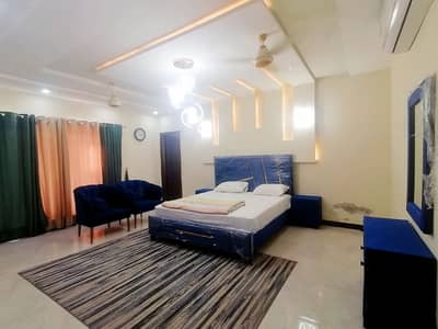 Furnished Luxury Apartment 2 Bed Tv Lounge Terrace 24/7 Lift Facility Huge Parking In Basement Location Gourmet Employ Housing Society A1 Note Not Included Bills