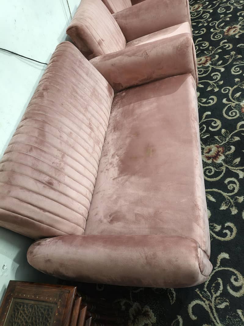 Sofa set , Wooden Sofa set , Solid Sofa set ,4 seater sofa set 5
