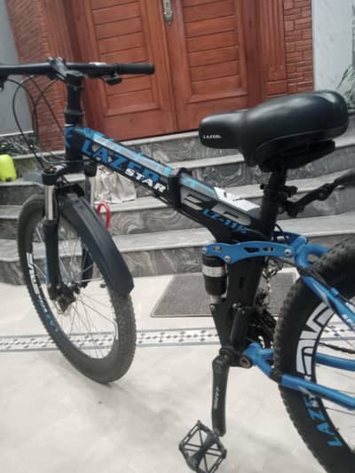 Foldable Mountain Bike (LAZER STAR) - Dual Suspension & Gears