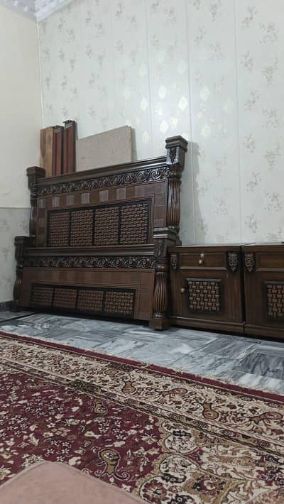 bed and side tables