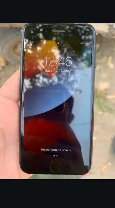 `iPhone 7 32GB Non PTA but chip lag jaygi Matte Black - Clean Set`