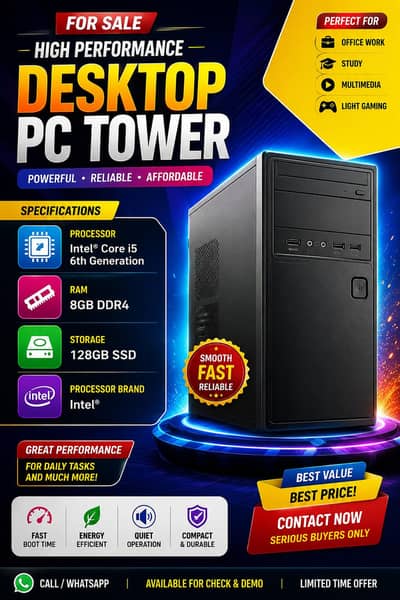 i5 6th Generation PC in tower