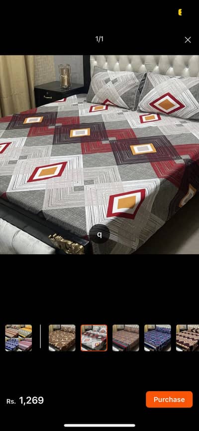 Daimond bedsheet king size