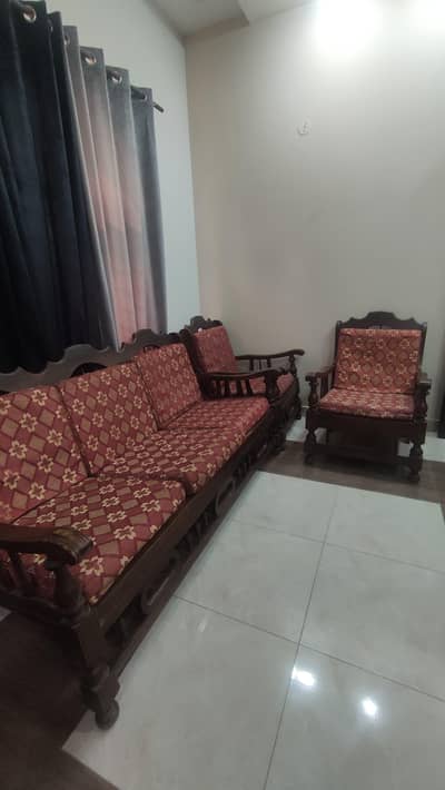 Vintage Wooden Sofa Set