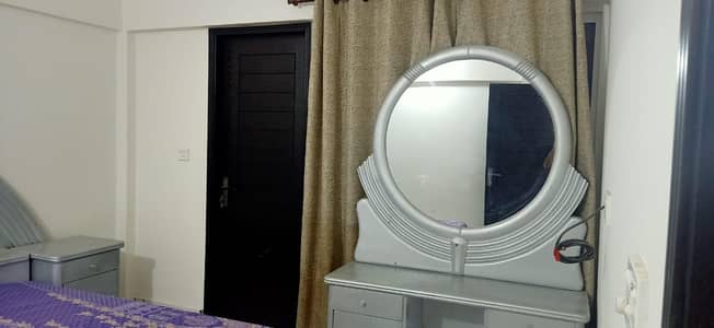 bed 2 side table and one dressing table