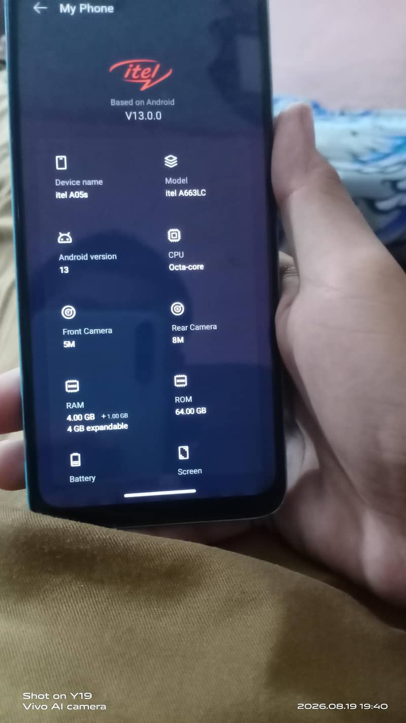 itel A05s 8