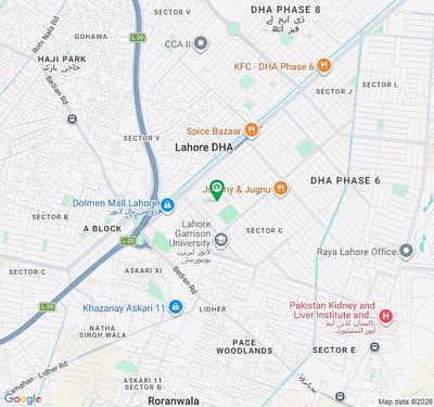 1 Kanal Prime Location Residential Plot For Sale In DHA Phase 6 - Block A