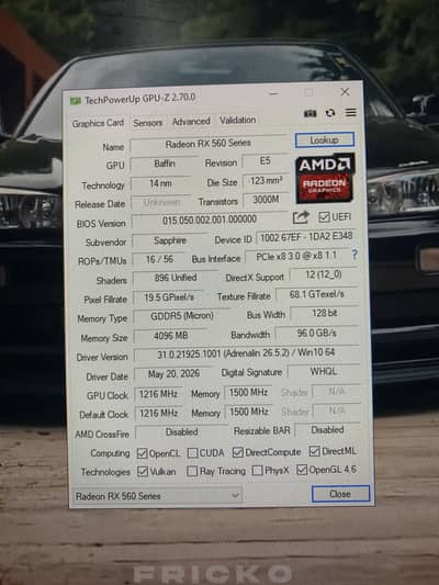 AMD Rx560 4GB