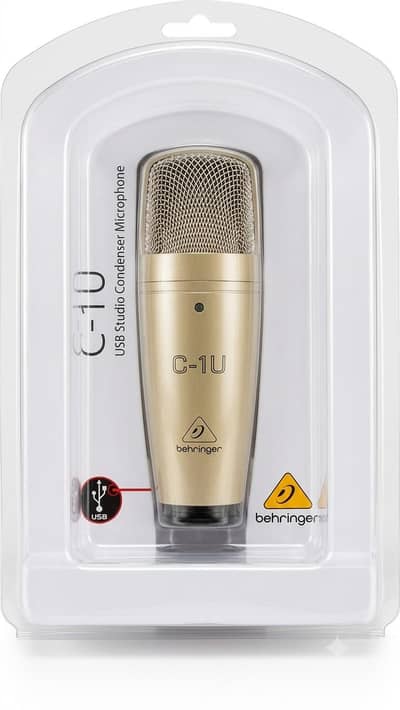 Behringer C-1U USB Studio Condenser Microphone with Pop Filter