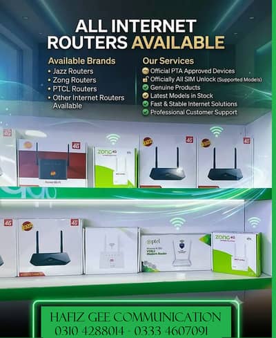 jazz Home wifi router Zong BOLT ULTRA Huawei 4G ROUTER 2 ALL NETWORK.