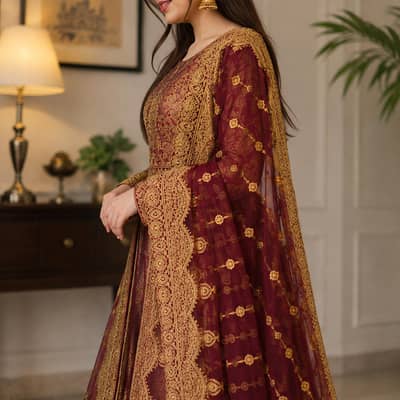 women stylish lengha