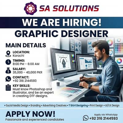 Graphics Designer Required (on-site) | Graphics Designer Jobs | Jobs