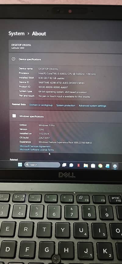 Dell Latitude 5400 Core i5 8th Gen | 8GB RAM