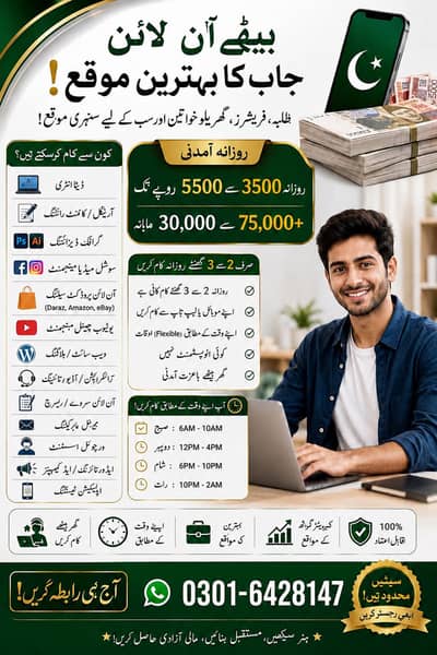 Part time jobs available