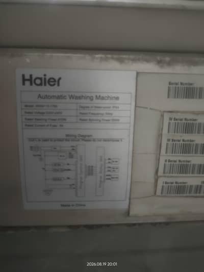 Automatic washing machine hai full