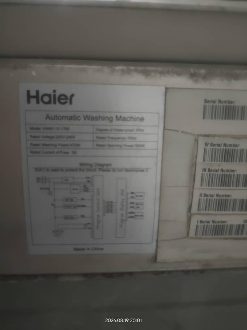 Automatic washing machine hai full 0