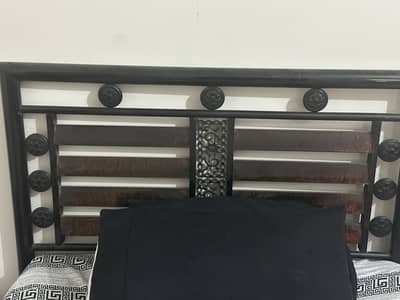 Single iron beds with mattresses