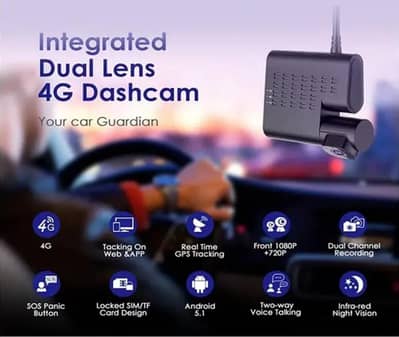 4G and Wifi, Azdome C9 Pro Dual-Dash Camera
